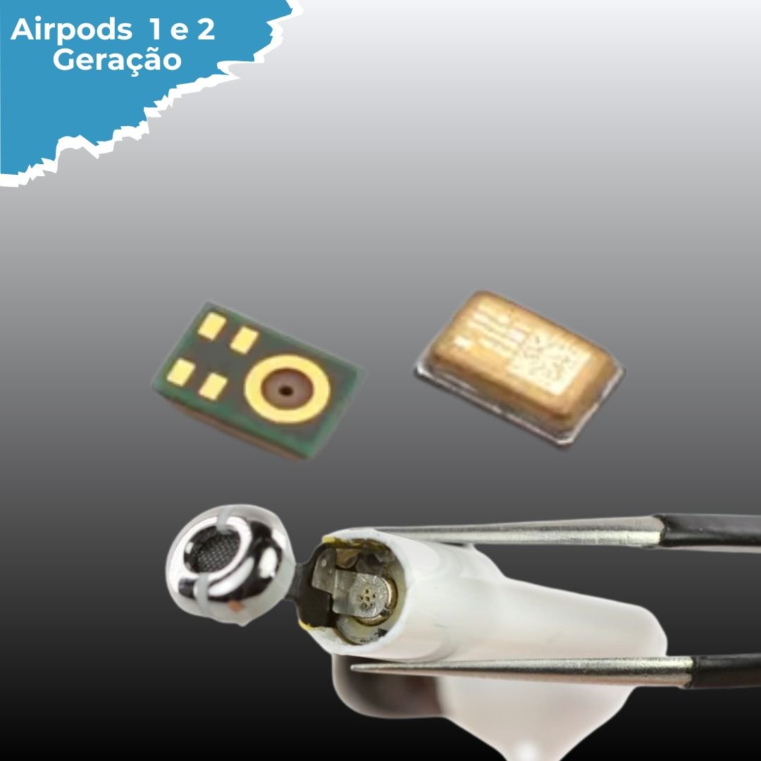 microfone airpods 1a geração